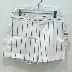 Nautica Womens Shorts Size 6 Striped Rope Print Navy White New With Tags